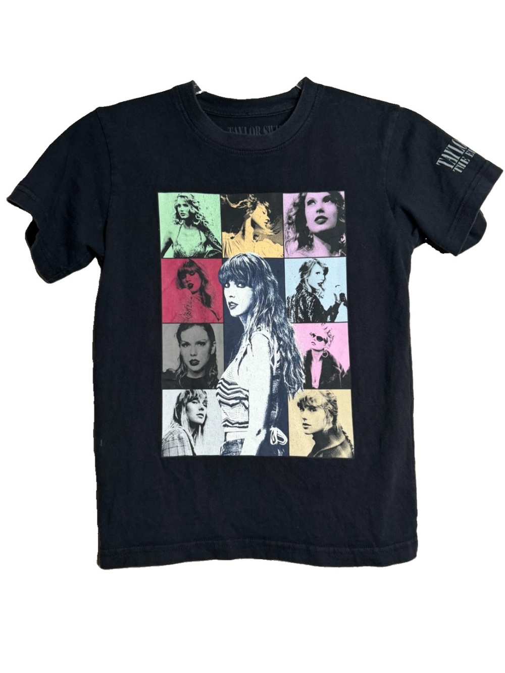 Taylor Swift The Eras Tour Concert Graphic T Shirt Youth Unisex Small S Black